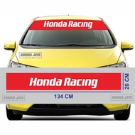 KJ Stiker Promo Stiker  Kaca Mobil Depan Honda Racing Plus Dasaran