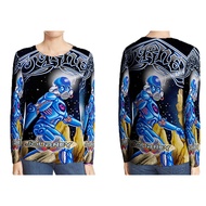 Journey Frontiers Fullprint Long Sleeve T-Shirt Unisex Polyester Jersey Material