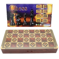 Folding Chess Wholesale Portable Backgammon International Chess Board Large Size Wooden Three-in-One