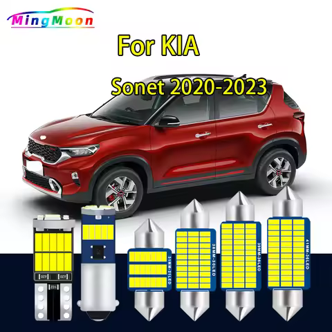 8Pcs Canbus LED Bulb Interior Dome Light Kit For KIA Sonet 2020 2021 2022 2023 Car Accessories Readi