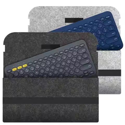 Felt Wireless Keyboard Storage Bag Dustproof Anti Shock Carrying Case Portable Lightweight for Logit