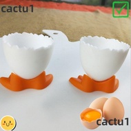 CACTU 1/2/4Pcs Egg Cup Holder Opener Creative Cute Eggs Container