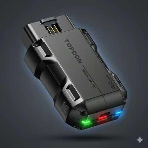 TOPDON TopScan Lite 2.0: Bi-Directional OBD2 Scanner, All-System Diag, 8+ Resets, Performance Test f