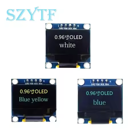 Blue/White/ Yellow Blue Color 128X64 OLED LCD LED Display Module For Raspberry Pi Arduino 0.96 I2C I