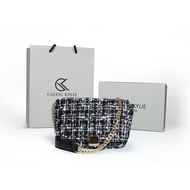 TAS WANITASLING BAGTAS SELEMPANG TWEED RAJUT CALVIC KYLIE IMPORT PREMIUM#2605(H9K1) Kondangan Ootd V