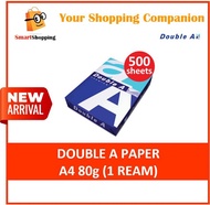 Double A - 80gsm A4 paper Double A Premium Copier Paper A4 80gsm (500 sheets) 1 Ream