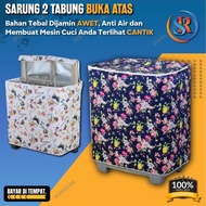 Bisa COD - Sarung Mesin Cuci 2 Tabung Bukaan Atas  / Tutup Mesin Cuci 2 Tabung Cover Mesin Cuci 2 Tabung Bukaan Atas Anti Air &amp;  Penutup Mesin Cuci 1 Tabung Sarung Mesin Cuci 1 Tabung 7 kg Sarung Mesin Cuci 2 Tabung 7 kg 8 kg 9kg kilo samsung LG