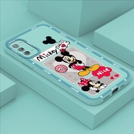 For Samsung Galaxy Note 20 Ultra Note 10 Plus 9 8 Note9 Note8 Note10 Lite Mickey Mouse Phone Case Square Soft Silicone Full Cover Camera Shockproof Casing