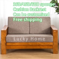 Custom 35D 50D 60D high density sponge sofa cushion extra hard cotton foam thick custom solid wood s