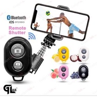 《   》 10M Bluetooth Shutter Selfie Remote Control Wireless Phone Controller Alat Kawalan Ambil Gam