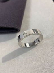 Cartier love系列鑽戒 情侶款 戒指 銀色/金色/玫瑰金