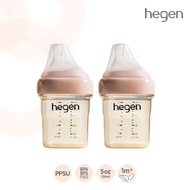 Hegen ขวดนม ขวดนมพร้อมจุกนม (แพ็ค 2 ชิ้น) ขวดนมhegen ขวดนมทรงเหลี่ยม - Feeding Bottle PPSU 5oz/150ml