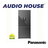 PANASONIC NR-BW530XMMS 497L 2 DOOR FRIDGE DARK MIRROR 3 TICKS W750xH1730xD750MM 2 YEARS WARRANTY BY 