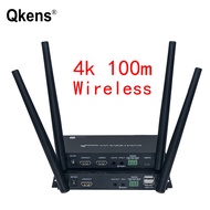 4K HDMI KVM Extender 100m Wireless Transmission Audio Video Transmitter และ Receiver รองรับ USB Keyb