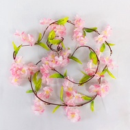 Tanaman Hias Rambat Bunga Juntai Plastik Panjang Artificial Sakura Ornamen Hiasan Gantung Dekorasi D