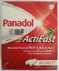 Panadol ActiFast Original 1 Box 10x2 (20 Caplet)