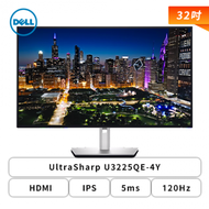 【32型】DELL UltraSharp U3225QE-4Y 液晶螢幕 (DP/HDMI/Type-C(15W)/Thunderbolt™ 4(140W)/RJ45/IPS/4K/5ms/120Hz