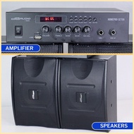 ● ◮ ❤ DB Audio by Astron HOMEPRO-SET06 3 Way Amplifier Speaker Set | 450W Power Output