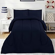 Utopia Bedding All Season Navy Comforter Set with 2 Pillow Cases, 3 Piece Soft Brushed Microfiber Ki