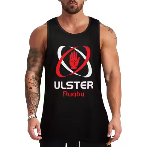 IRFU - Iconic Ulster Rugby Design Tank Top male top sleeveless man shirts cool things