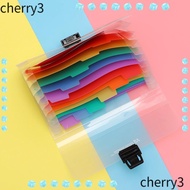 CHERRY A6 File Folder Plastic Fashion File  13 Pockets