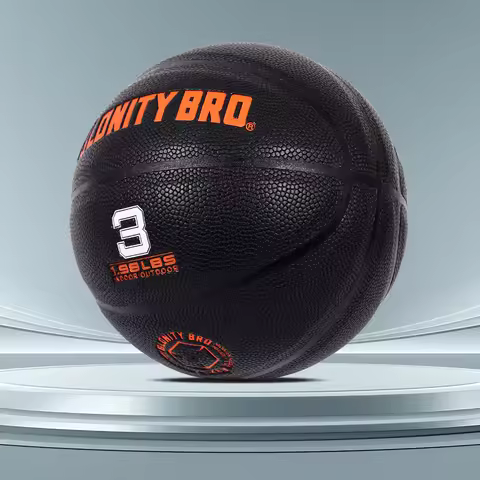 Small Weighted Basketball,22.2''-1.32/1.98LBS Trainer Heavy Basketball-Black Orange-Durable-For Impr