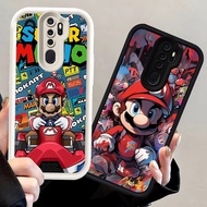 N44 Mario Silicone Black White Casing for OPPO Reno A5 A9 2020 F11 2Z 2F Pro Case