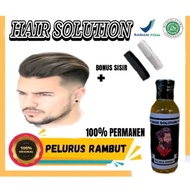 HAIR SOLUTION PELURUS RAMBUT PRIA DAN WANITA 100 % PERMANEN TANPA CATO