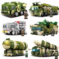 Sembo  Military WW2 Anti-aircraft Missile Tank Model Building Blocks Toys for Kids Bricks Diy Puzzle Toy