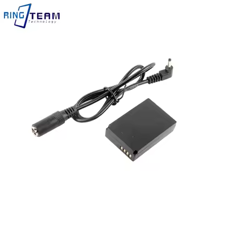 LP-E12 Dummy Battery + DC Cable 5.5x2.1mm Female DR-E12 DC Coupler for Canon Digital Cameras EOS-M E