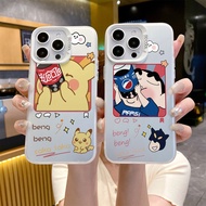 IPhone Case For 17 Air 16 15 11 13 12 14 Pro Max XR 7 8 Plus Pikachu Crayon Shinchan CYK356A