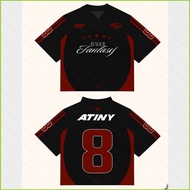 XS1 ATEEZ number 8 jersey Hongjoong Seonghwa Yunho Yeosang ATINY streetwear T-shirt short sleeve top