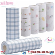 ZLION 1Roll/400Sheets One-Time Dishcloth, Non-woven Fabric Thickened Disposable Lazy Cleaning Rags, 