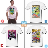 Blink-182 Rock Band Blink 182 T-SHIRT 100% Cotton Casual T-SHIRT