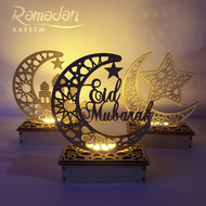 Shiped Within 24H Hari Raya Gift Lighting Holiday Gift Eid Mubarak Gift Wooden DIY Muslim Islamic Palace LED Eid Mubarak Eid Mubarak Decoration Gift Decoration BirthdayGift Wedding Gift Ramadan Decorations