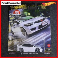 Hot Wheels Honda Civic Type R FD2 First Edition Hot Wheels Premium Car JDM 07 Honda Civic fd2 Type R
