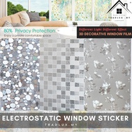 Window Film Privacy Window Film Frosted Window Stickers Static Cling Window, Film Glass Window No Gl