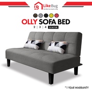 FREE SHIPPING LIKEBUG: OLLY Durable 2 Seater or 3 Seater or 4 Seater Foldable Sofa Bed Design/Sofa/Sofabed Sofa / 沙发