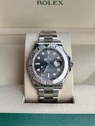 全新 ROLEX 勞力士 遊艇名仕型 YACHT MASTER 40mm 灰面 藍針 126622-0001