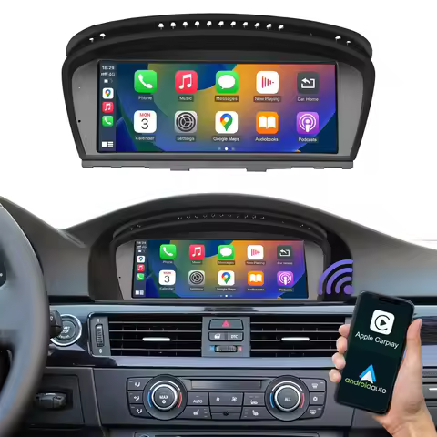 Linux Wireless CarPlay Touch Screen For BMW 5 Series E60 E61 E63 3 Series E90 E91 E92 E93 CCC/CIC An