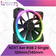 NZXT Aer RGB 2 Single 120mm 140mm PC CASE CHASSIS PWM FAN / NZXT RGB and Fan Controller V1 V2