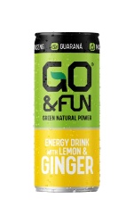 GO & FUN 檸薑味天然能量飲品250毫升 (24罐) #意大利製造