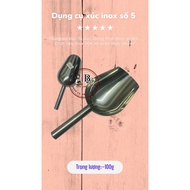 Stainless steel ice, grain, rice, and spice scooper No. 5