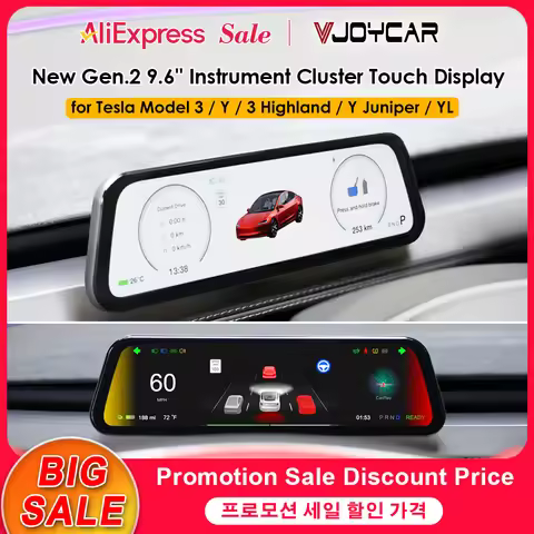 for Tesla New Gen 2 9.6 inch Instrument Display Model Y 3 YL Blind Spot Reminder OTA Update New Mode