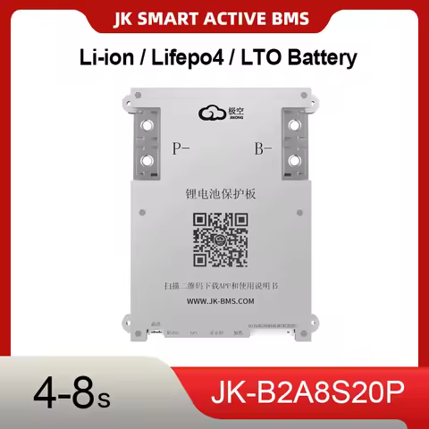JK SMART ACTIVE BMS B2A8S20P 4S 5S 6S 7S 8S Smart Bms 200A Lifepo4 Li-Ion Lto Battery Active Balance