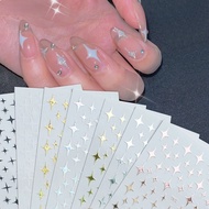 Cute Golden Star Manicure Stickers/Simple Fashion 3D Nail Stickers/DIY Decorative Nail Stickers