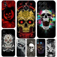 Case For Huawei y6 y7 2018 Honor 8A 8S Prime play 3e Phone Cover Soft Silicon Dead De Sound Skull