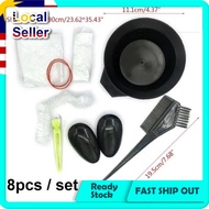 Hair Dyeing Kit 8 pcs Hair color tools dye hair tools 8 thing rebonding tools 染发用具8套件 Disposable rm1