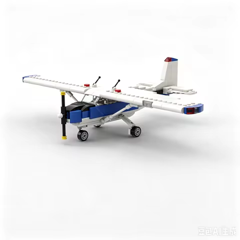 Creative Bricks Airplane Cessna 172 Model Building Sets Private Jet Toys Birthday Gifts