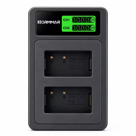 NB-7L Battery Charger for Canon PowerShot G10, G11, G12, SX30 - Replacement for CB-2LZE Charger